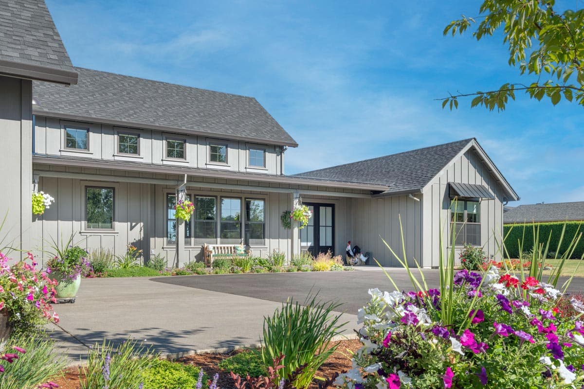 Plan 69806AM: 3-Bed New American Farmhouse Plan with Two-Story Great Room and a Home Office - 2456 Sq Ft - Image #8 - Country, Farmhouse, Modern Farmhouse, New American