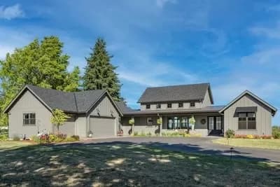 3-Bed New American Farmhouse Plan with Two-Story Great Room and a Home Office - 2456 Sq Ft