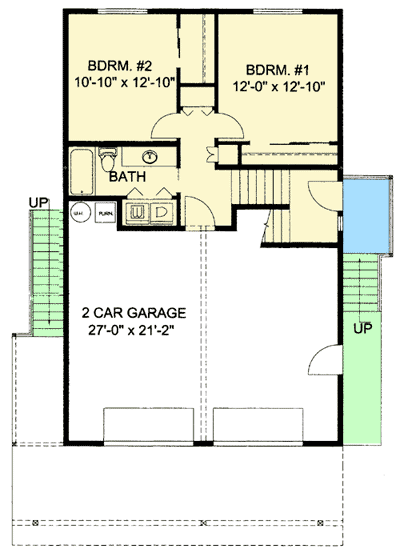 Plan 35462GH: Two-Story Windows - Floor Plan - Main Level - Mountain, Northwest