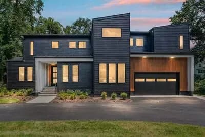 Modern 2181 Sq Ft Two-Story House Plan with Home Office and Upstairs Bedrooms
