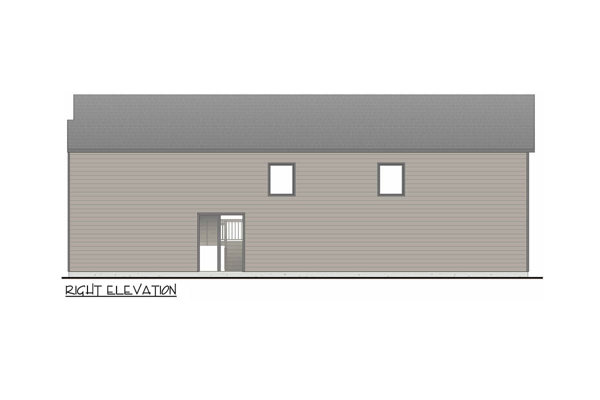 Plan 100313GHR: Two-Story Duplex House Plan with 2262 Square Foot 5 Beds - Image #4 - Contemporary, Modern, Scandinavian
