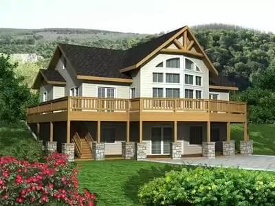 Deluxe Mountain Home Plan