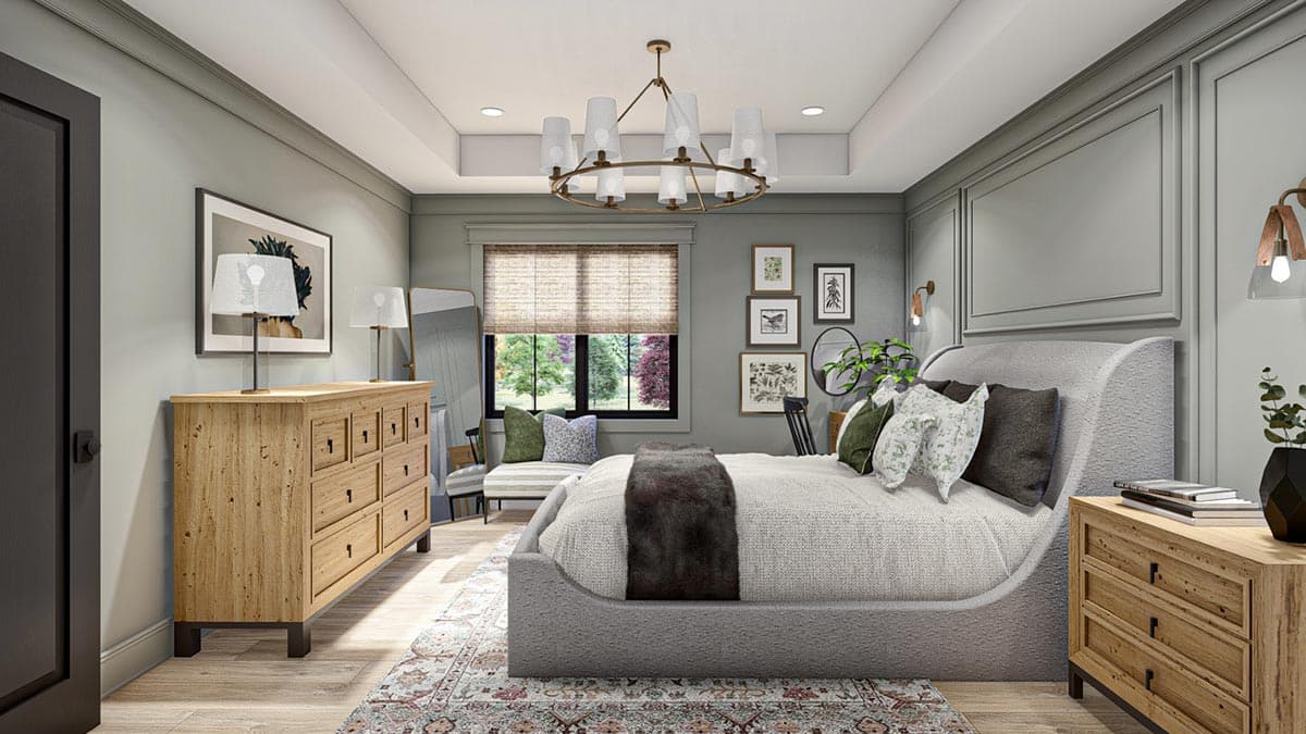 Plan 623276DJ: 30-Foot-Wide House Plan Under 1300 Square Feet with 1-Car Garage - Image #13 - Farmhouse, Modern Farmhouse, New American, Traditional