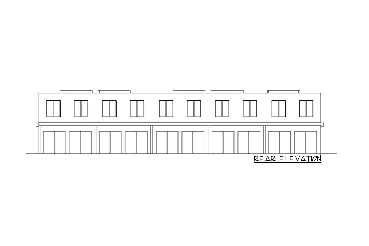 Plan 666224RAF: Modern Five-Plex with 1475 Square Foot 3 Bedroom Units - Image #7 - Contemporary, Mid Century Modern
