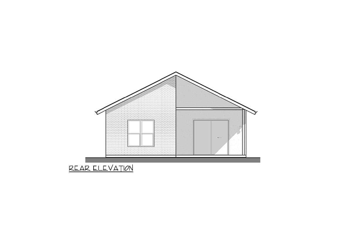 Plan 380008ASH: 1575 Square Foot Contemporary 3 Bed House Plan - Image #5 - Cabin, Cottage, Modern, New American