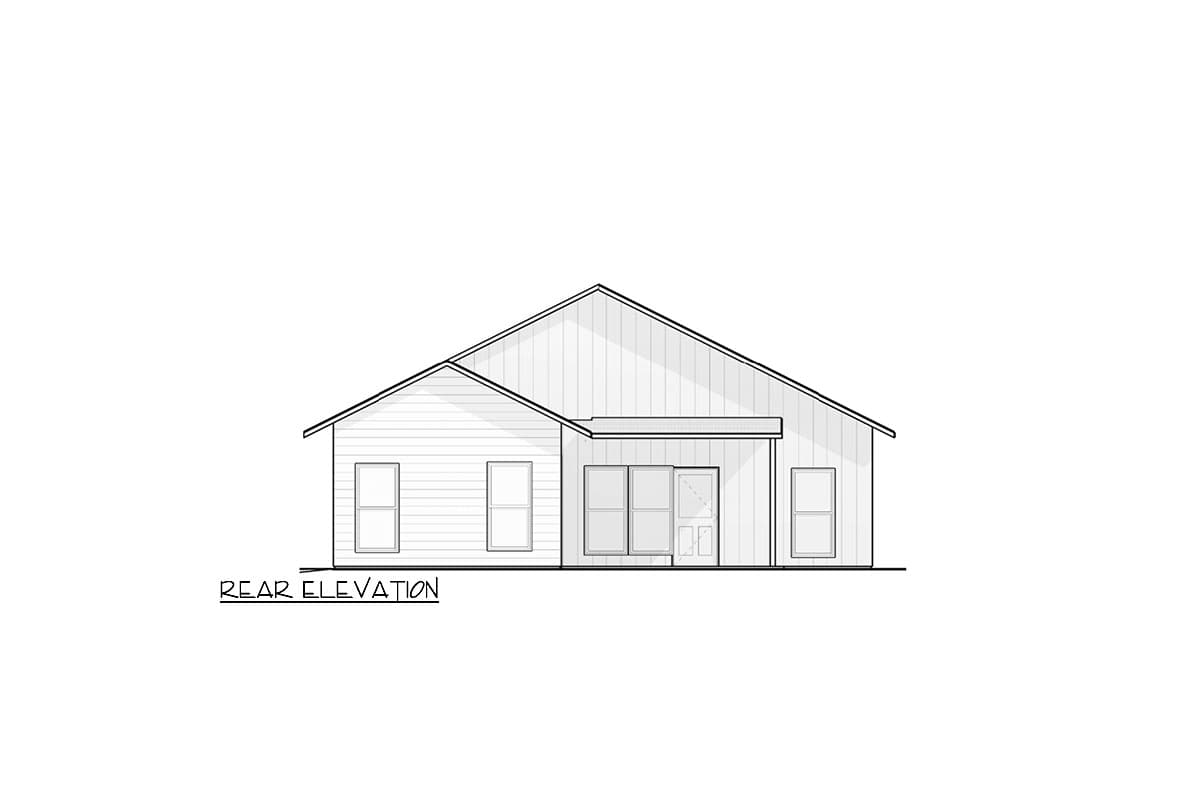 Plan 380009ASH: 1617 Square Foot 3 Bed Contemporary Cottage with Tray Ceiling in Living Room - Image #8 - Contemporary, Cottage, New American