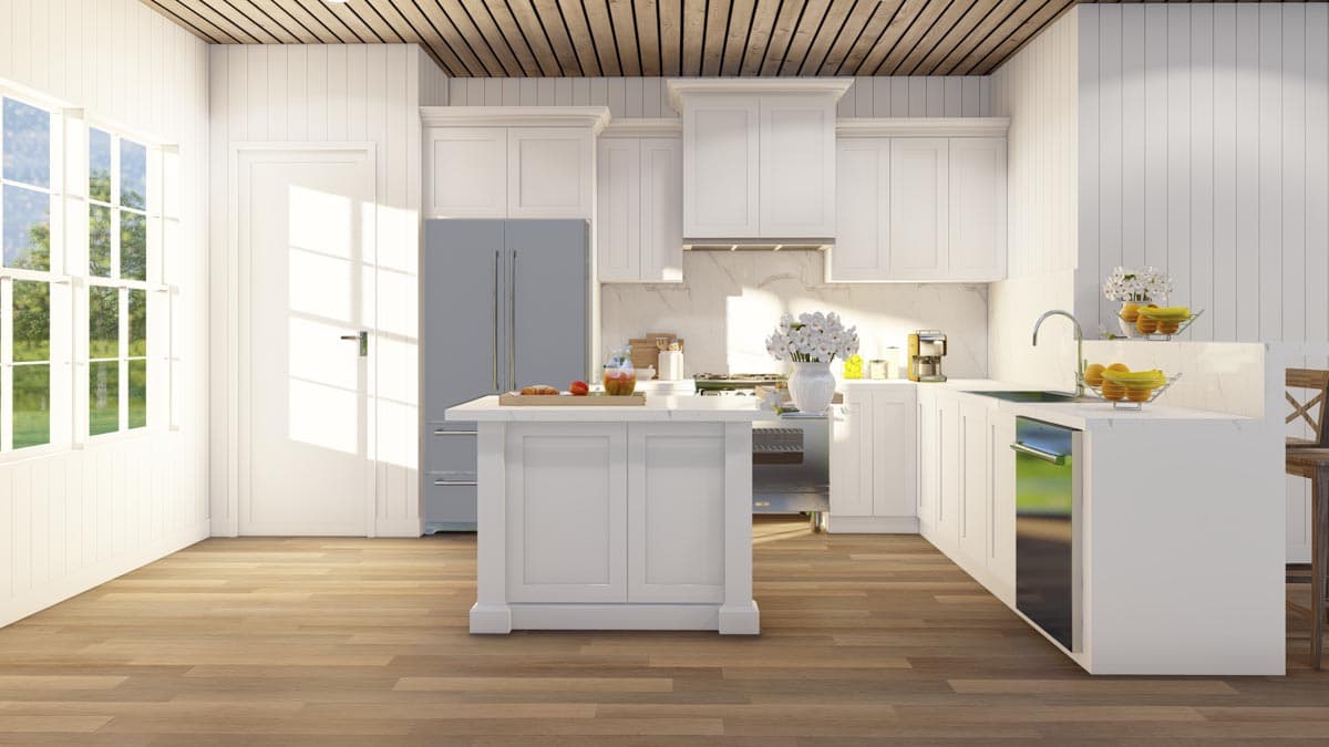 Plan 70855MK: RV Garage with 3 Side Bays and a 1371 Square Foot Apartment Above - Image #7 - Carriage, Rustic, Vacation
