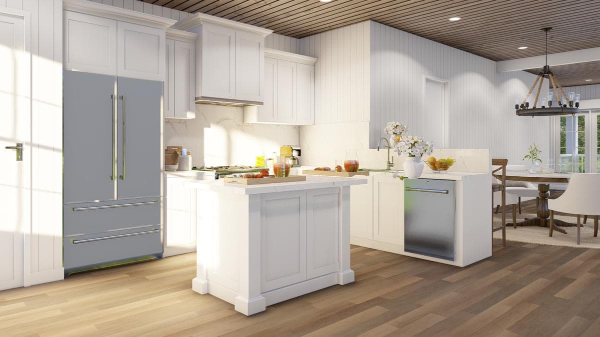 Plan 70855MK: RV Garage with 3 Side Bays and a 1371 Square Foot Apartment Above - Image #8 - Carriage, Rustic, Vacation