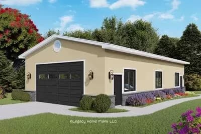 1680 Square Foot Lift-Friendly RV Garage with Workshop