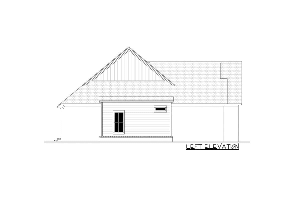 Plan 51947HZ: Transitional 4-Bedroom Modern Farmhouse with Vaulted Master Suite - 1800 Sq Ft - Image #4 - Cottage, Country, Modern Farmhouse, New American, Transitional