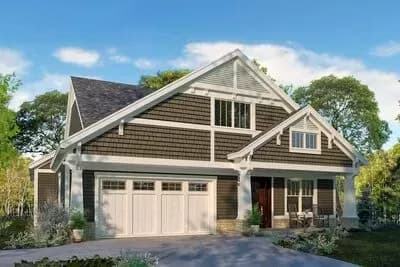 Craftsman-Style House Plan Under 2700 Sq Ft with Flex Room