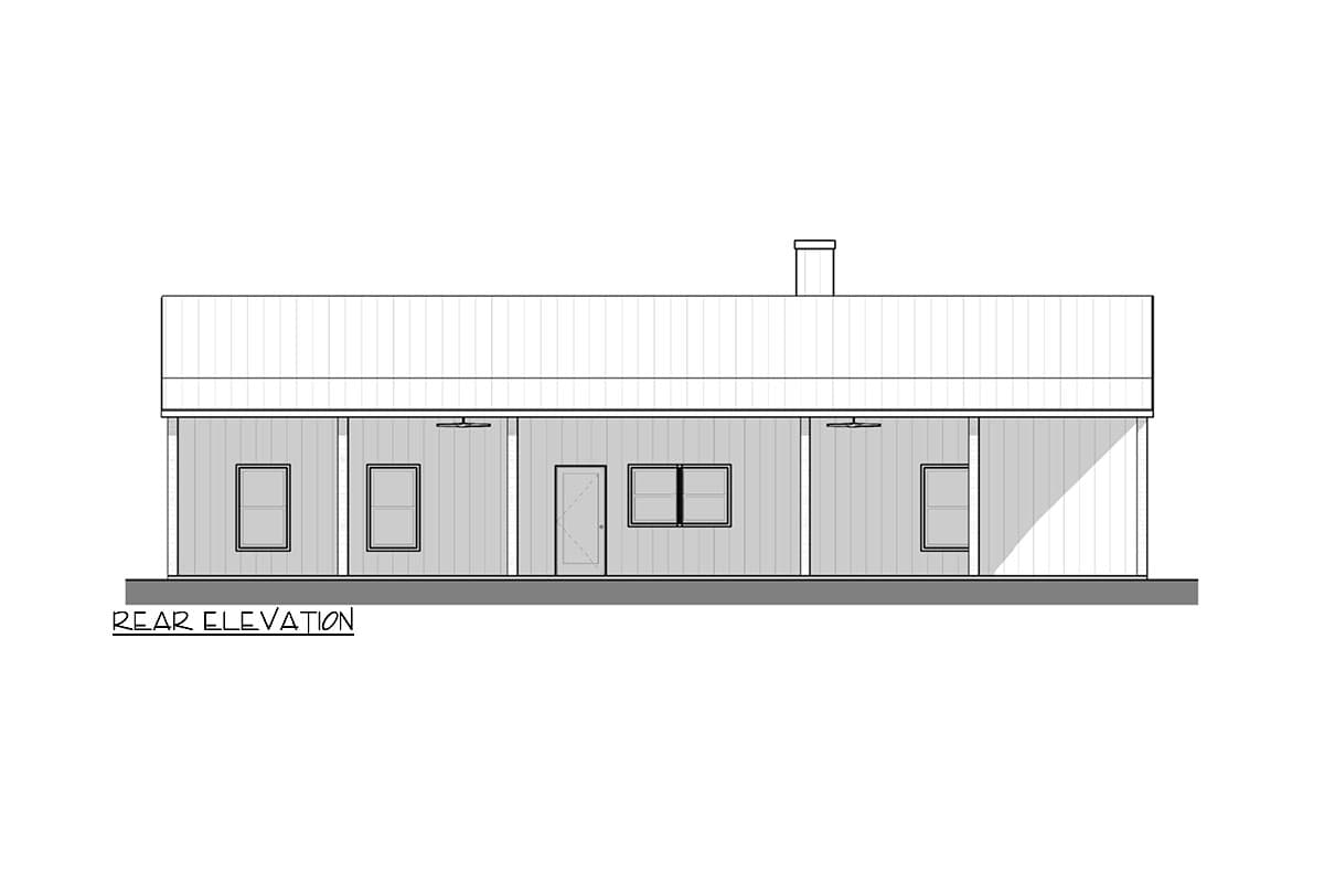 Plan 380011ASH: 1800 Square Foot Rustic Mountain Ranch House Plan with 1200 Square Feet of Covered Porches - Image #7 - Country, Ranch, Rustic
