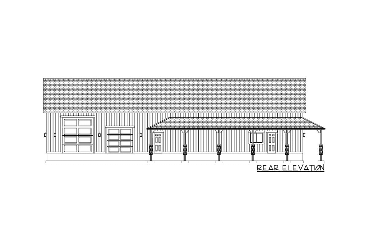 Plan 61457UT: 6000 Square Foot Car Lover's Garage with Drive Through RV Bay and a Clean-Up Bath with Shower - Image #11 - Barndominium, Country, Craftsman, Traditional