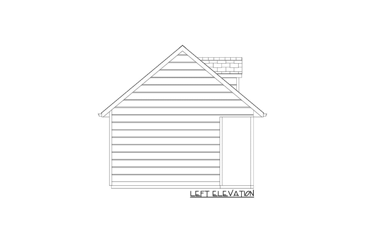 Plan 61459UT: 312 Square Foot Garden Shed with Covered Porch - Image #6 - Country, Craftsman, Traditional