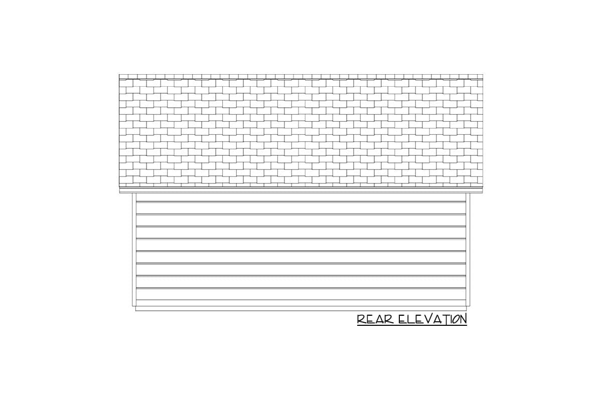 Plan 61459UT: 312 Square Foot Garden Shed with Covered Porch - Image #7 - Country, Craftsman, Traditional