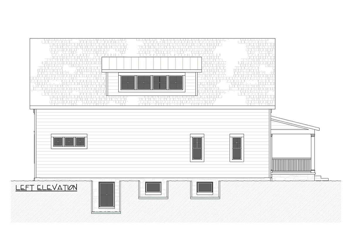 Plan 970125VC: 2000 Square Foot 3-Bedroom Cape Cod House Plan with Basement Expansion and a Detached Garage - Image #4