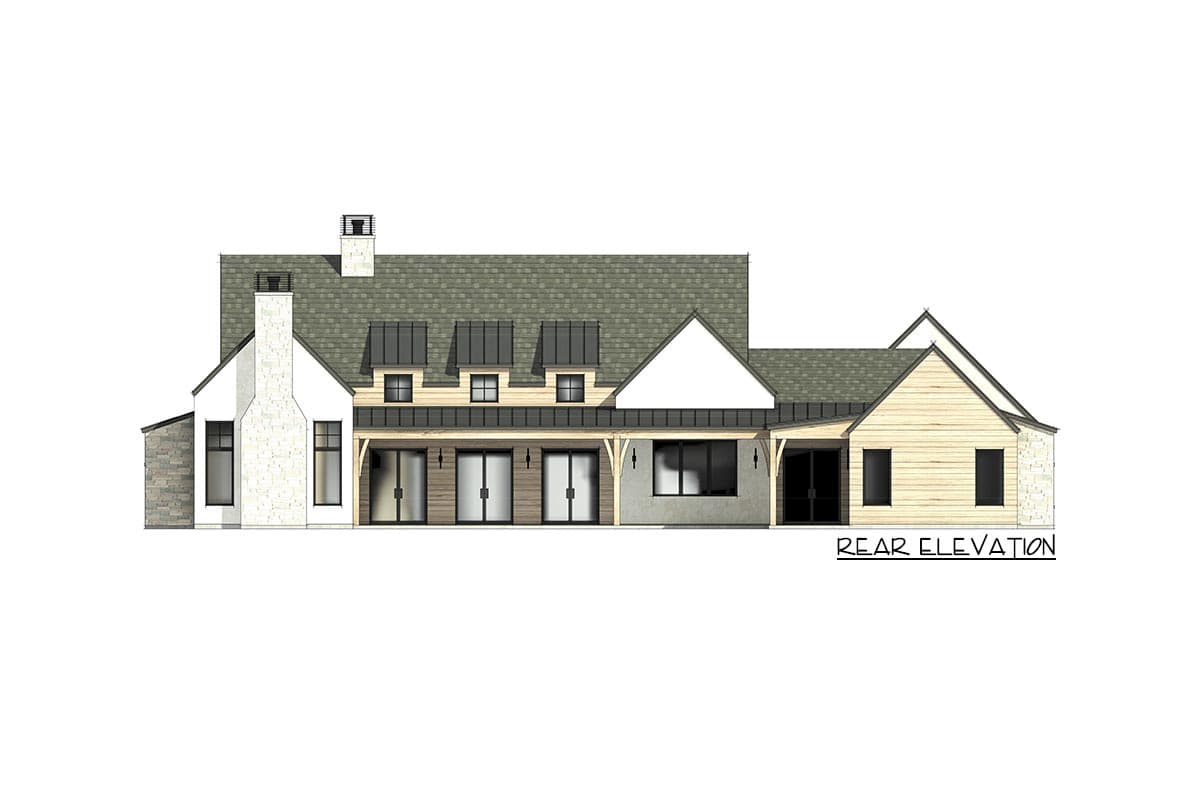 Plan 818077JSS: Triple Dormered Modern Farmhouse Under 4000 Square Feet with 3-Car Garage - Image #7 - Country, Craftsman, Farmhouse, Modern Farmhouse, New American, Traditional
