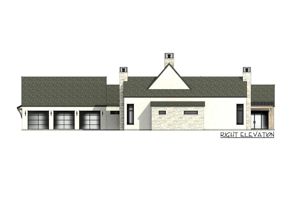 Plan 818077JSS: Triple Dormered Modern Farmhouse Under 4000 Square Feet with 3-Car Garage - Image #8 - Country, Craftsman, Farmhouse, Modern Farmhouse, New American, Traditional