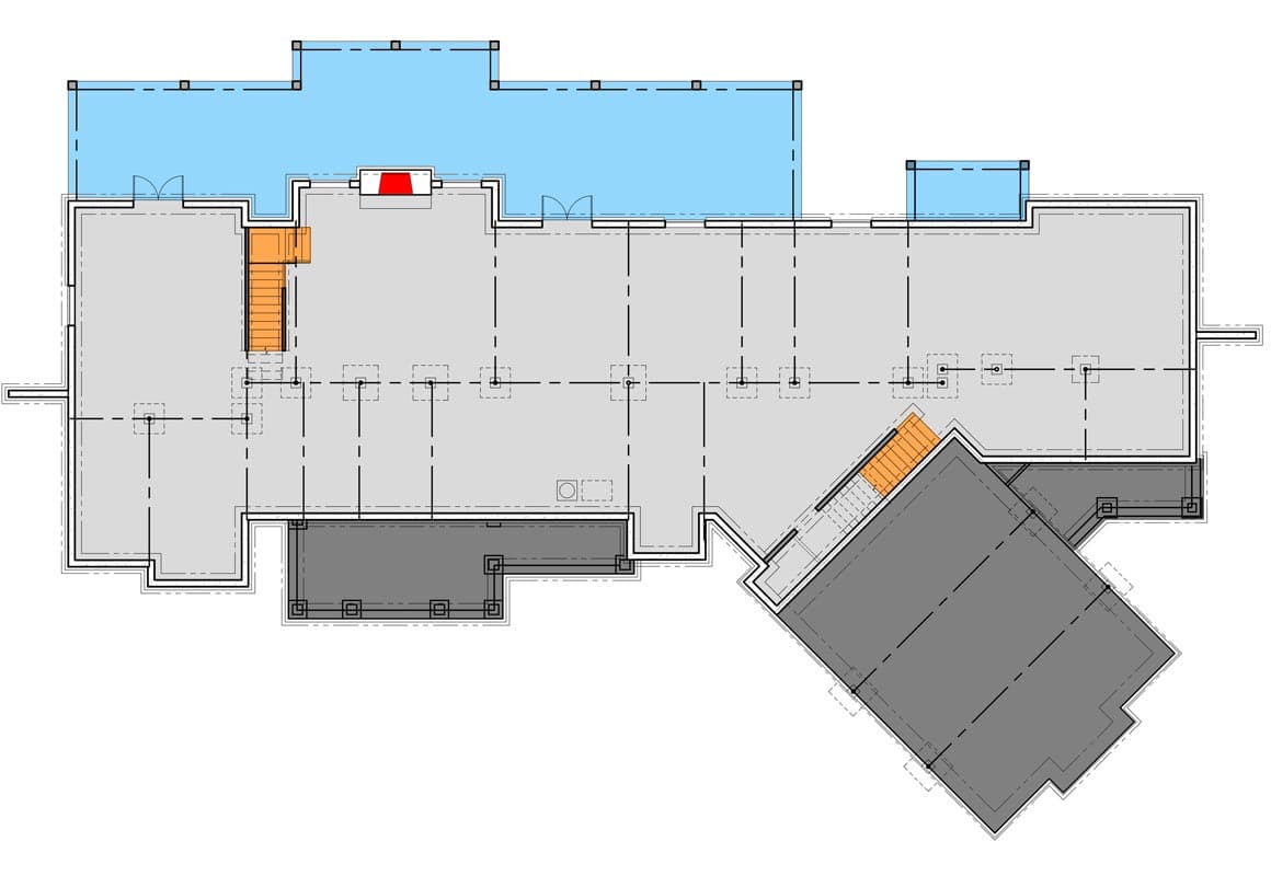 Plan 12274JL: Modern Farmhouse Plan Under 3700 Square Feet Including an In-Law Suite - Floor Plan - Walkout Basement (Unfinished) - Country, Craftsman, Modern Farmhouse, Traditional