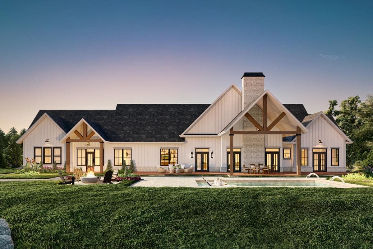 Plan 12274JL: Modern Farmhouse Plan Under 3700 Square Feet Including an In-Law Suite - Image #5 - Country, Craftsman, Modern Farmhouse, Traditional