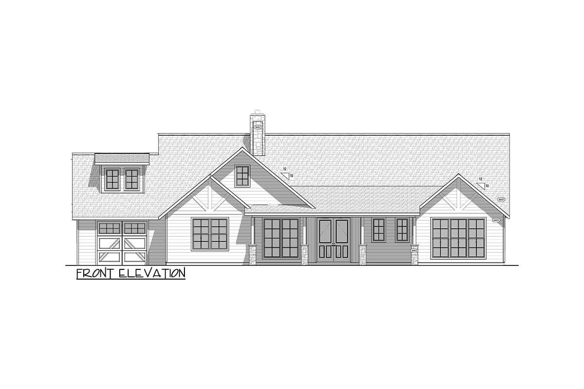 Plan 400017FTY: Exclusive 3-Bed Craftsman House Plan with Bonus Room and Outdoor Shower - Image #39 - Country, Craftsman, New American