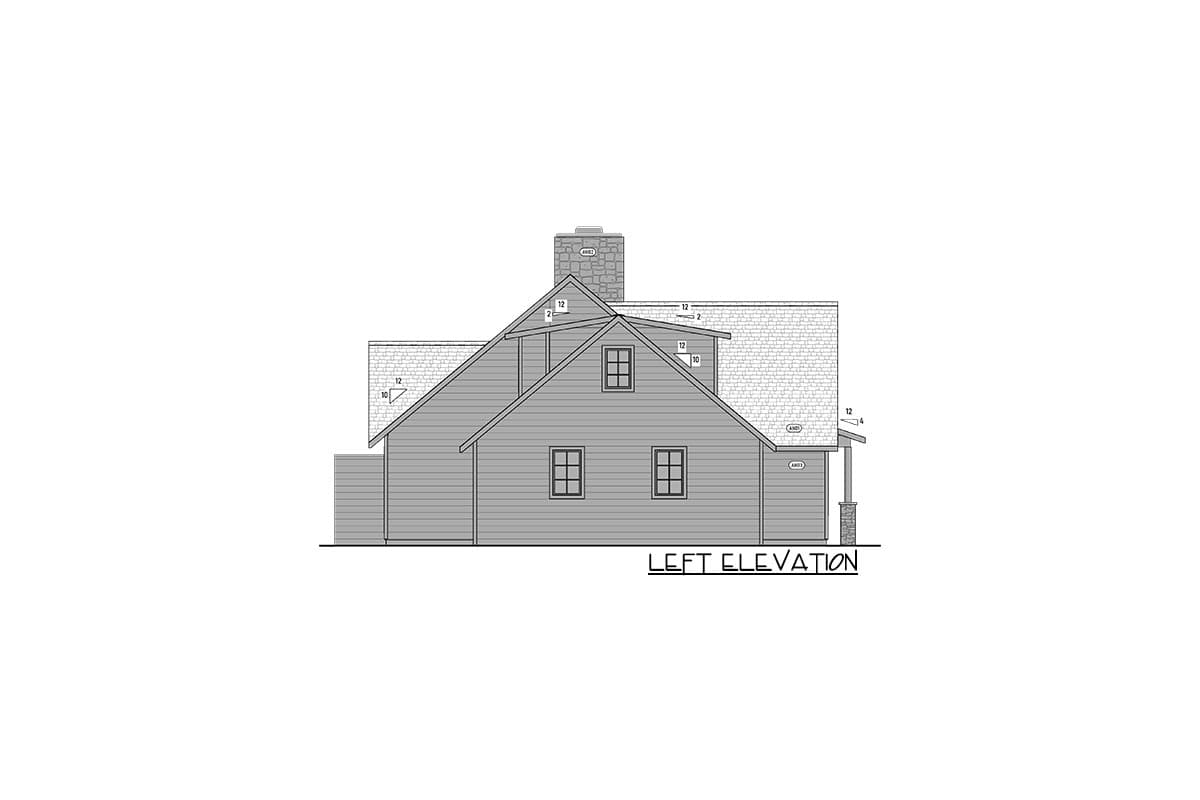 Plan 400017FTY: Exclusive 3-Bed Craftsman House Plan with Bonus Room and Outdoor Shower - Image #40 - Country, Craftsman, New American