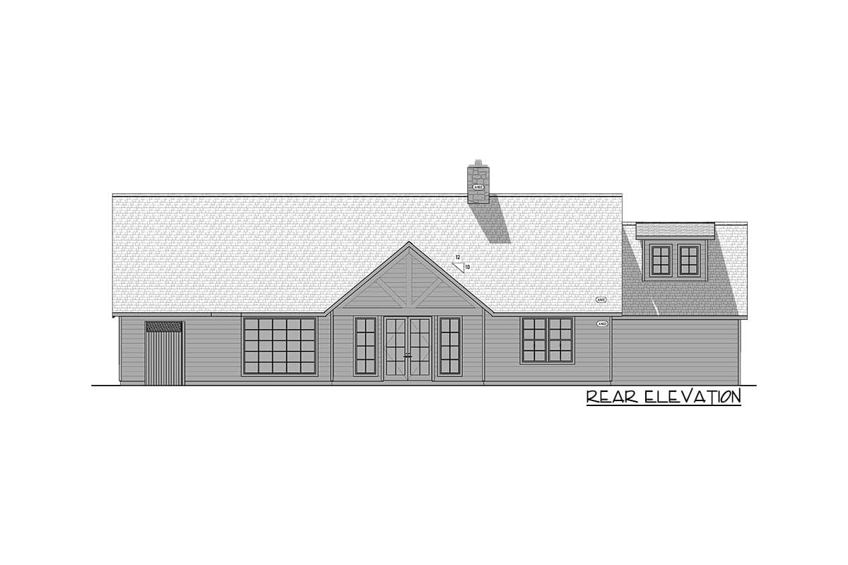 Plan 400017FTY: Exclusive 3-Bed Craftsman House Plan with Bonus Room and Outdoor Shower - Image #41 - Country, Craftsman, New American