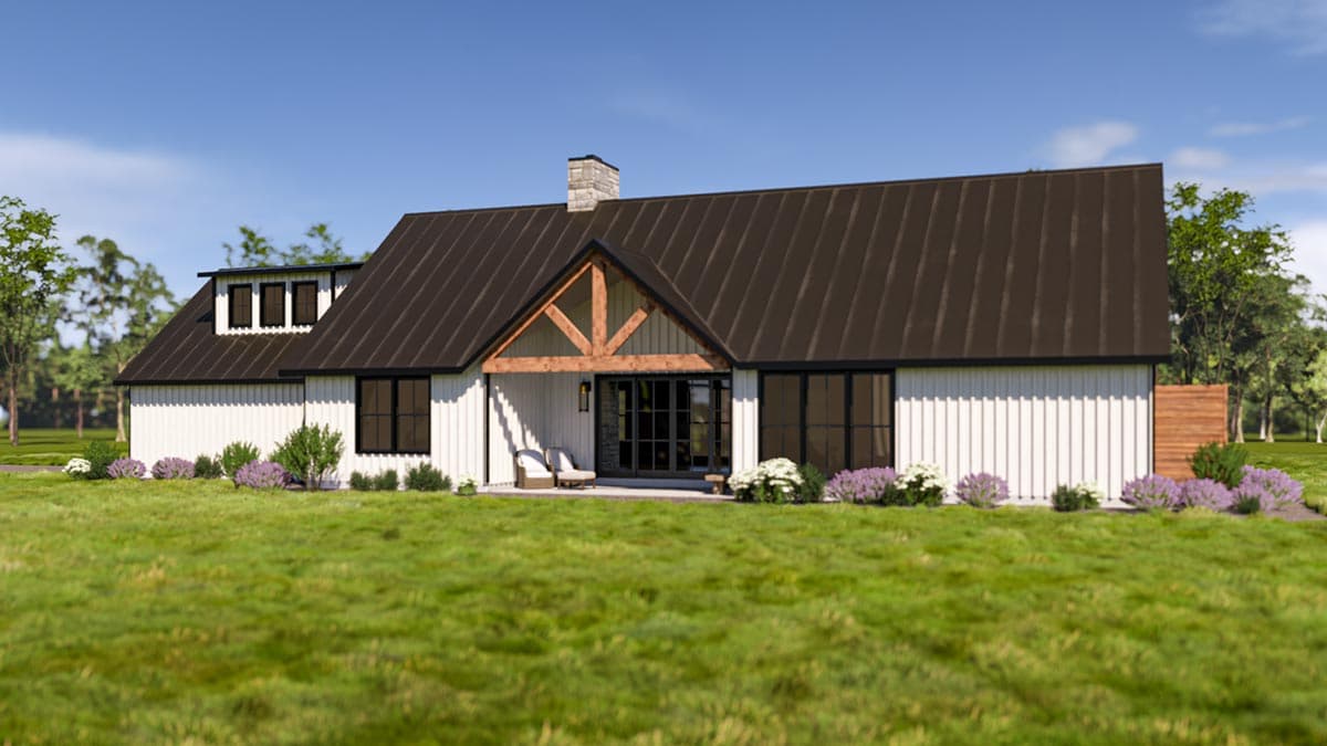 Plan 400017FTY: Exclusive 3-Bed Craftsman House Plan with Bonus Room and Outdoor Shower - Image #7 - Country, Craftsman, New American