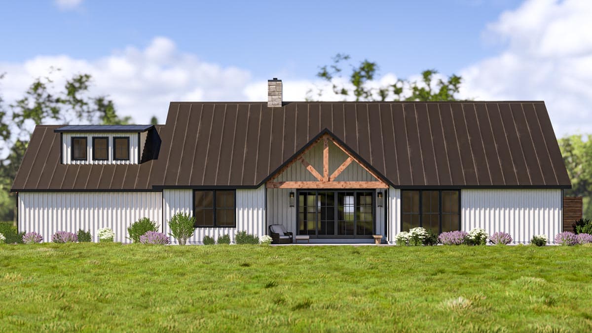 Plan 400017FTY: Exclusive 3-Bed Craftsman House Plan with Bonus Room and Outdoor Shower - Image #8 - Country, Craftsman, New American