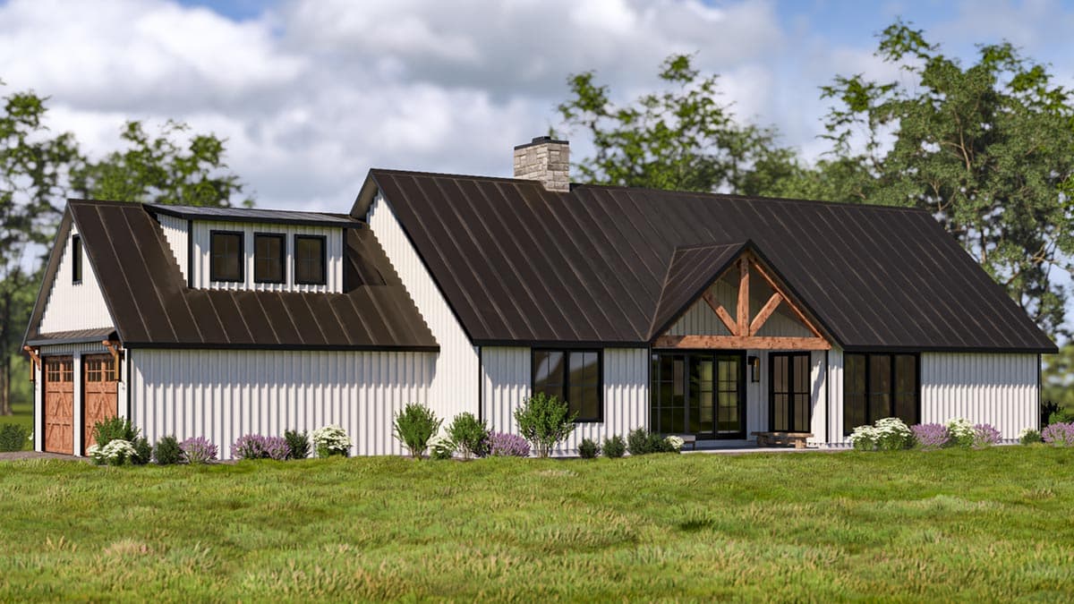 Plan 400017FTY: Exclusive 3-Bed Craftsman House Plan with Bonus Room and Outdoor Shower - Image #9 - Country, Craftsman, New American