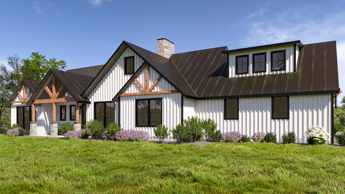 Plan 400017FTY: Exclusive 3-Bed Craftsman House Plan with Bonus Room and Outdoor Shower - Image #13 - Country, Craftsman, New American