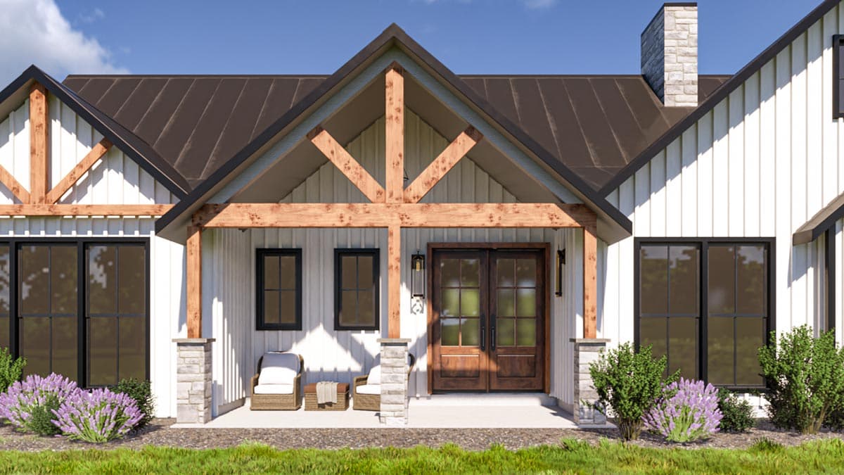 Plan 400017FTY: Exclusive 3-Bed Craftsman House Plan with Bonus Room and Outdoor Shower - Image #14 - Country, Craftsman, New American
