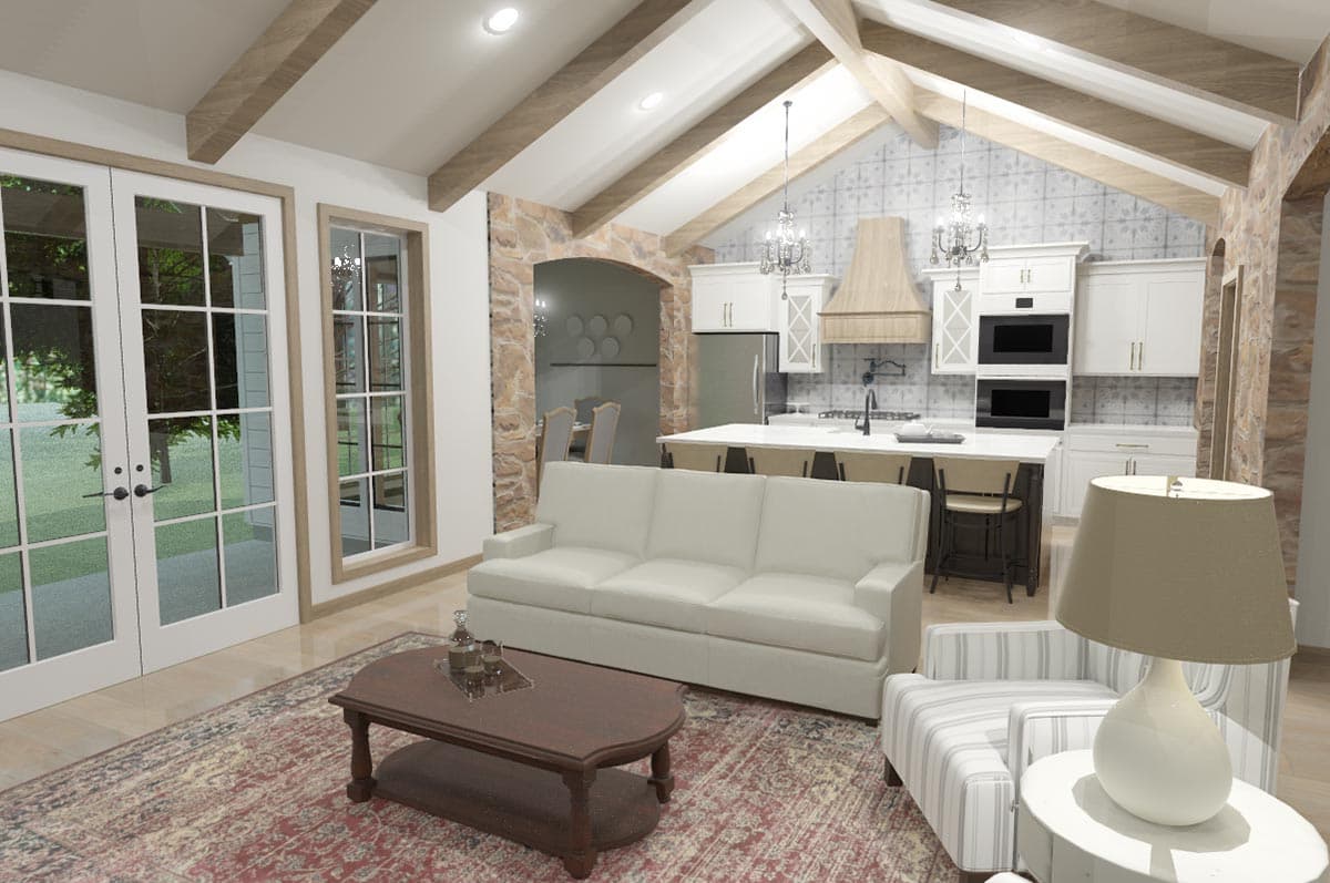 Plan 400017FTY: Exclusive 3-Bed Craftsman House Plan with Bonus Room and Outdoor Shower - Image #15 - Country, Craftsman, New American