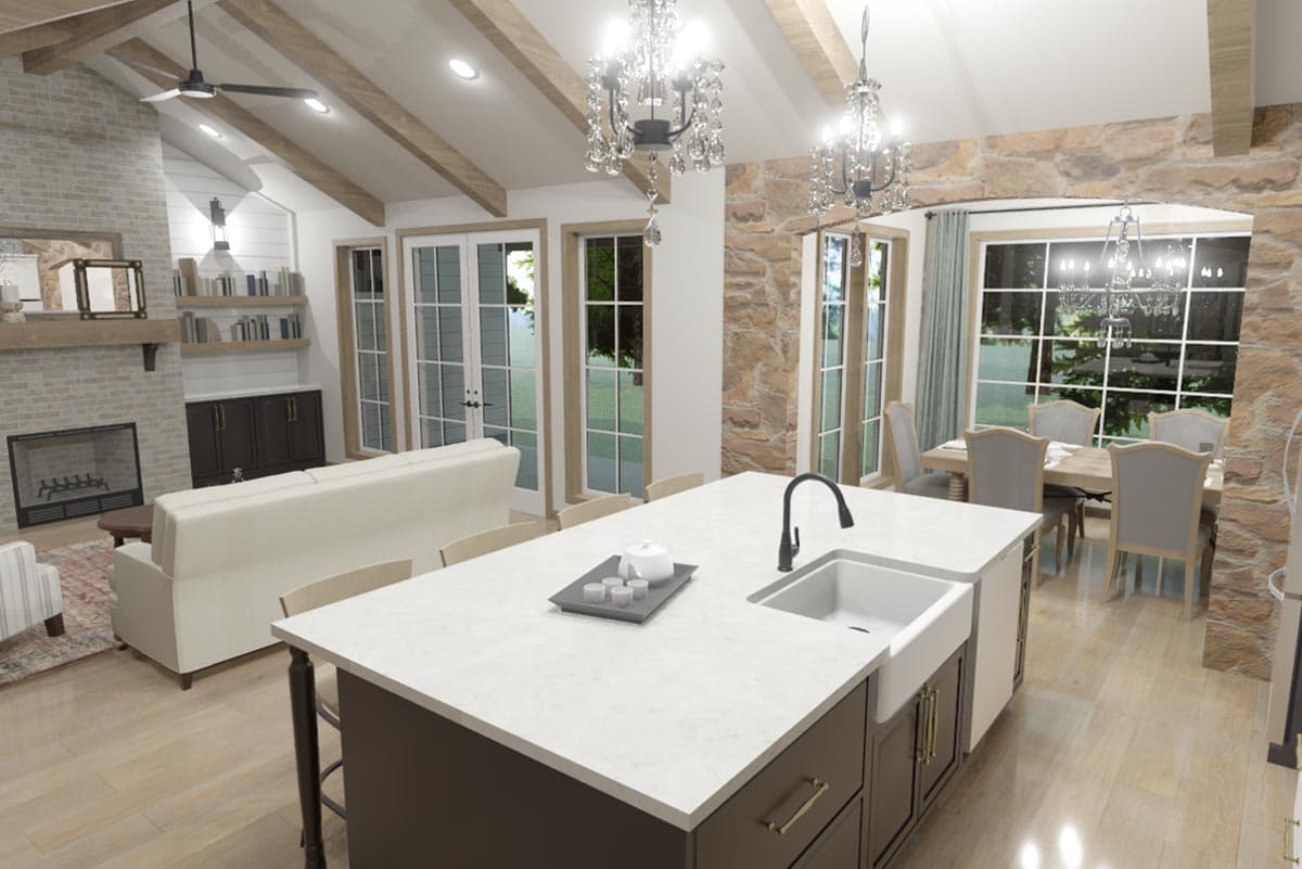 Plan 400017FTY: Exclusive 3-Bed Craftsman House Plan with Bonus Room and Outdoor Shower - Image #26 - Country, Craftsman, New American