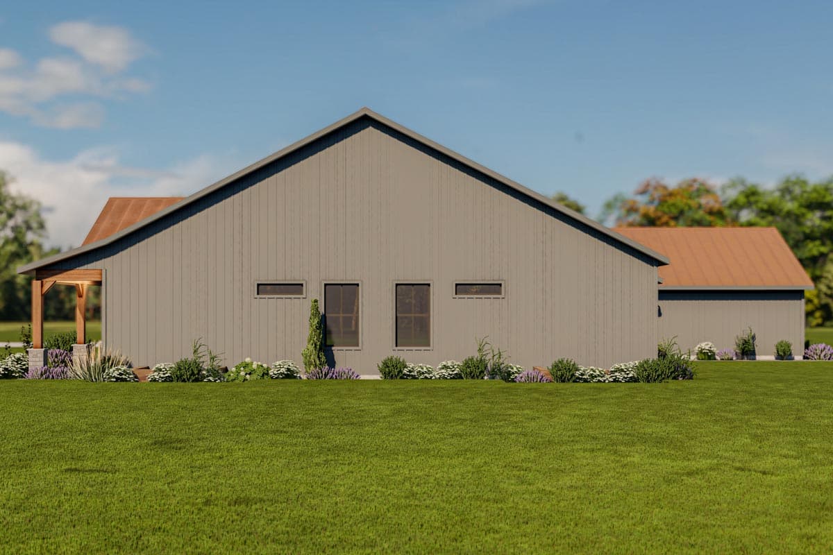 Plan 400018FTY: 4 Bed 2701 Square Foot Rustic Country Home Plan with Vaulted Family Room and Home Office - Image #9 - Country, Ranch, Rustic