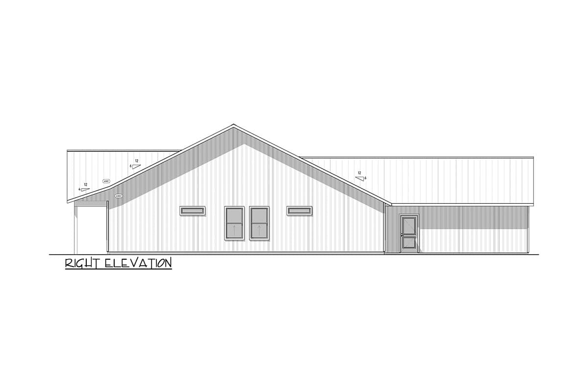 Plan 400018FTY: 4 Bed 2701 Square Foot Rustic Country Home Plan with Vaulted Family Room and Home Office - Image #40 - Country, Ranch, Rustic