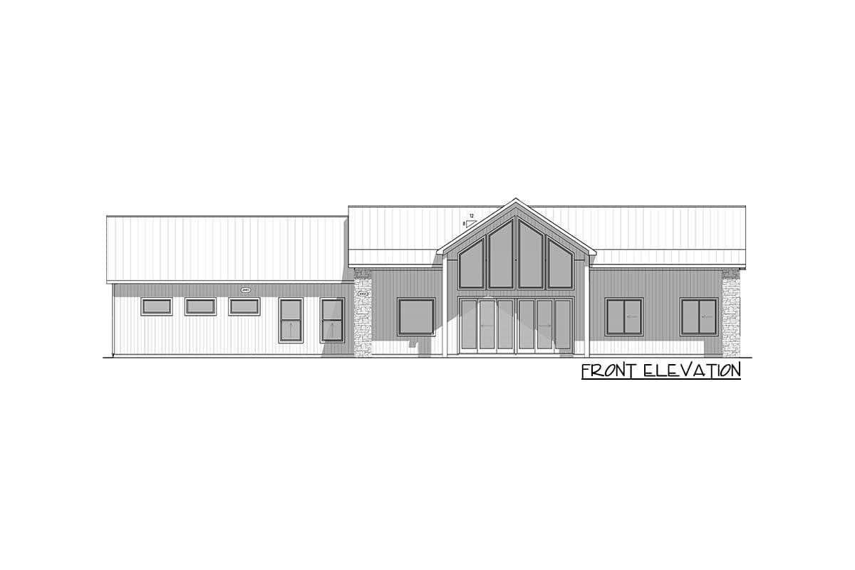 Plan 400019FTY: ADA Accessible 5-Bed Barndominium Style House Plan with RV Garage Bay - Image #11 - Barndominium, Country, Modern, Transitional
