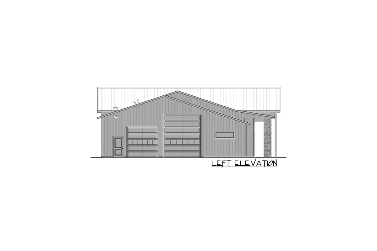 Plan 400019FTY: ADA Accessible 5-Bed Barndominium Style House Plan with RV Garage Bay - Image #12 - Barndominium, Country, Modern, Transitional