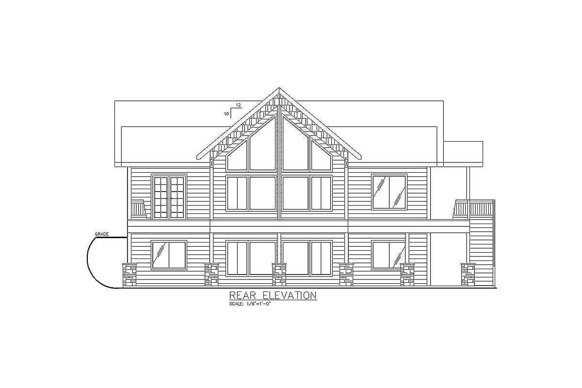 Plan 35511GH: Mountain House Plan with Up To Four Bedrooms - Image #4 - Mountain, Vacation