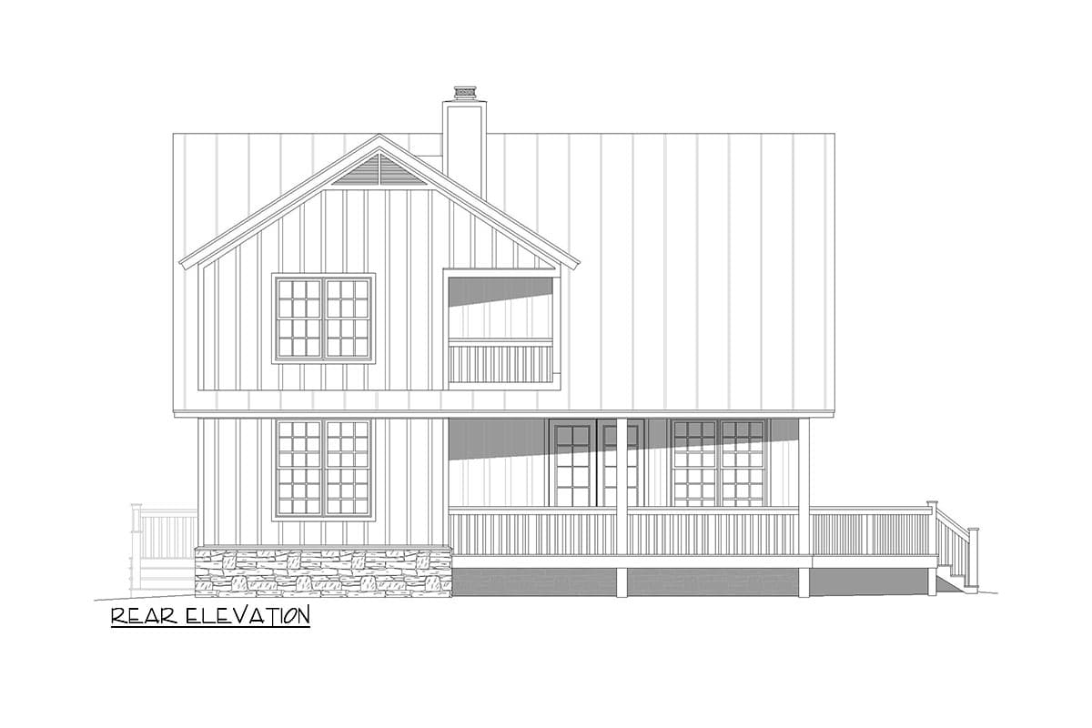 Plan 680190VR: 1900 Square Foot Country House Plan with Two Master Suites and a Loft - Image #4 - Country, Craftsman, Traditional