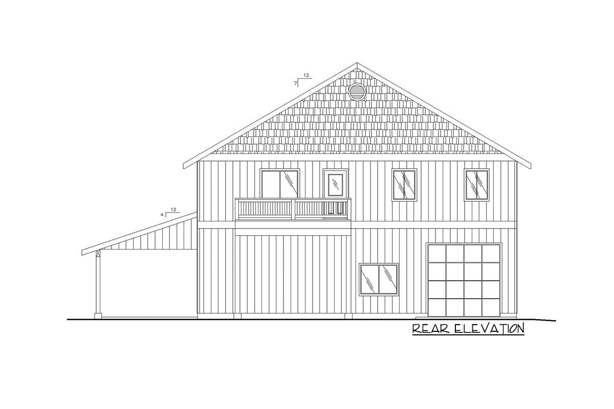 Plan 35513GH: Three Bedroom Carriage House or Mountain Home Plan - 2758 Sq Ft - Image #4 - Mountain, Northwest, Rustic, Vacation