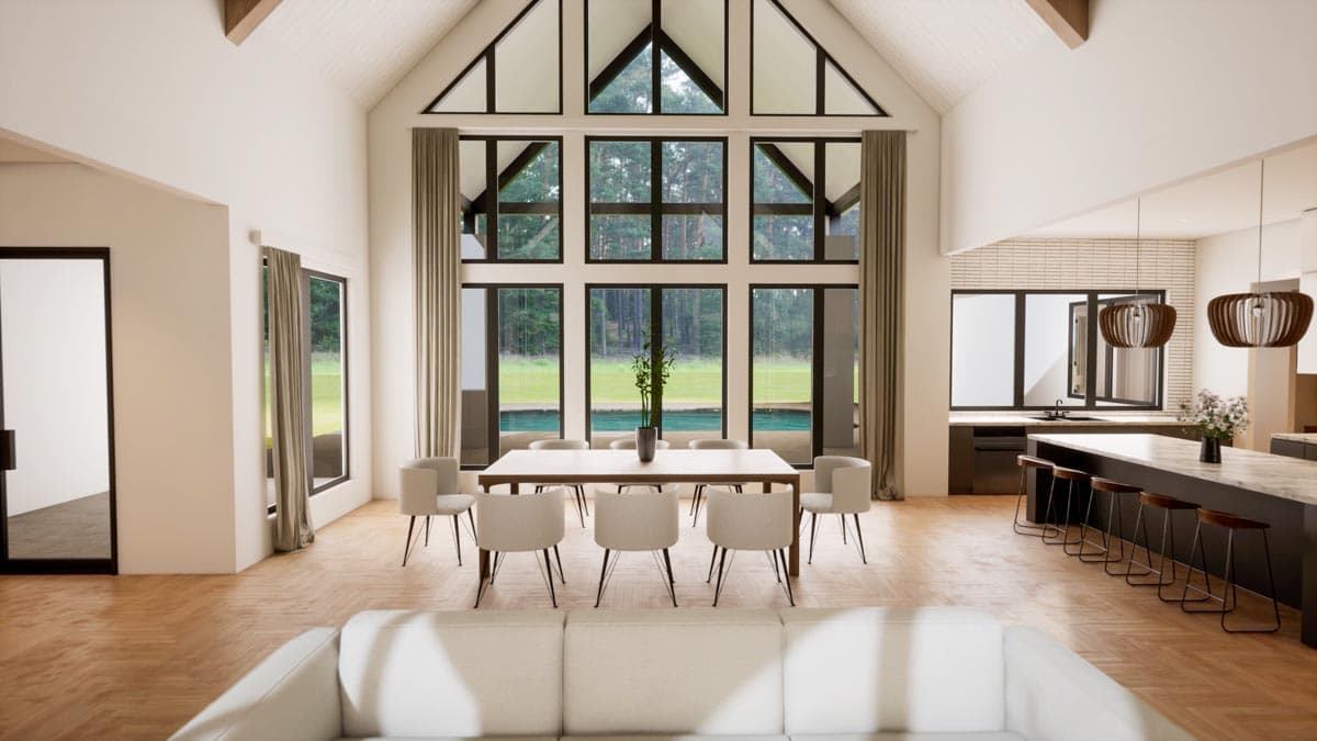 Plan 818078JSS: Symmetrical Scandinavian House Plan with Split Beds and Vaulted Living Spaces - Image #19 - Contemporary, Farmhouse, Modern, Modern Farmhouse, Scandinavian
