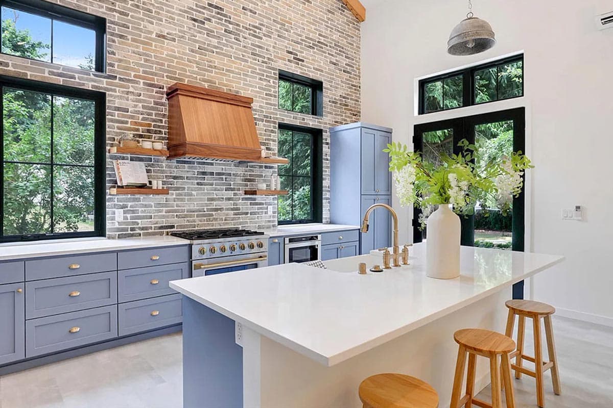 Plan 23386JD: 1200 Square Foot New American ADU with 2-Story Open Living Space Plus Loft - Image #6 - Cottage, Country, New American