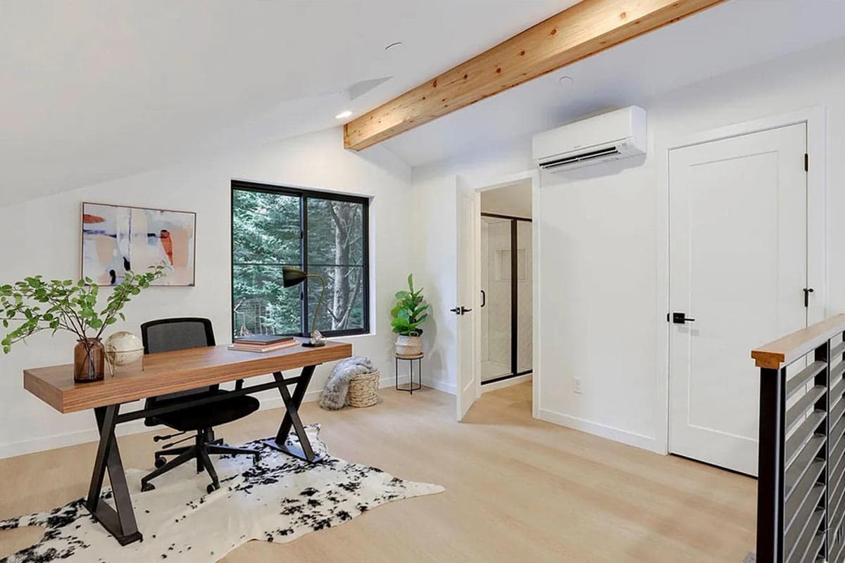 Plan 23386JD: 1200 Square Foot New American ADU with 2-Story Open Living Space Plus Loft - Image #13 - Cottage, Country, New American