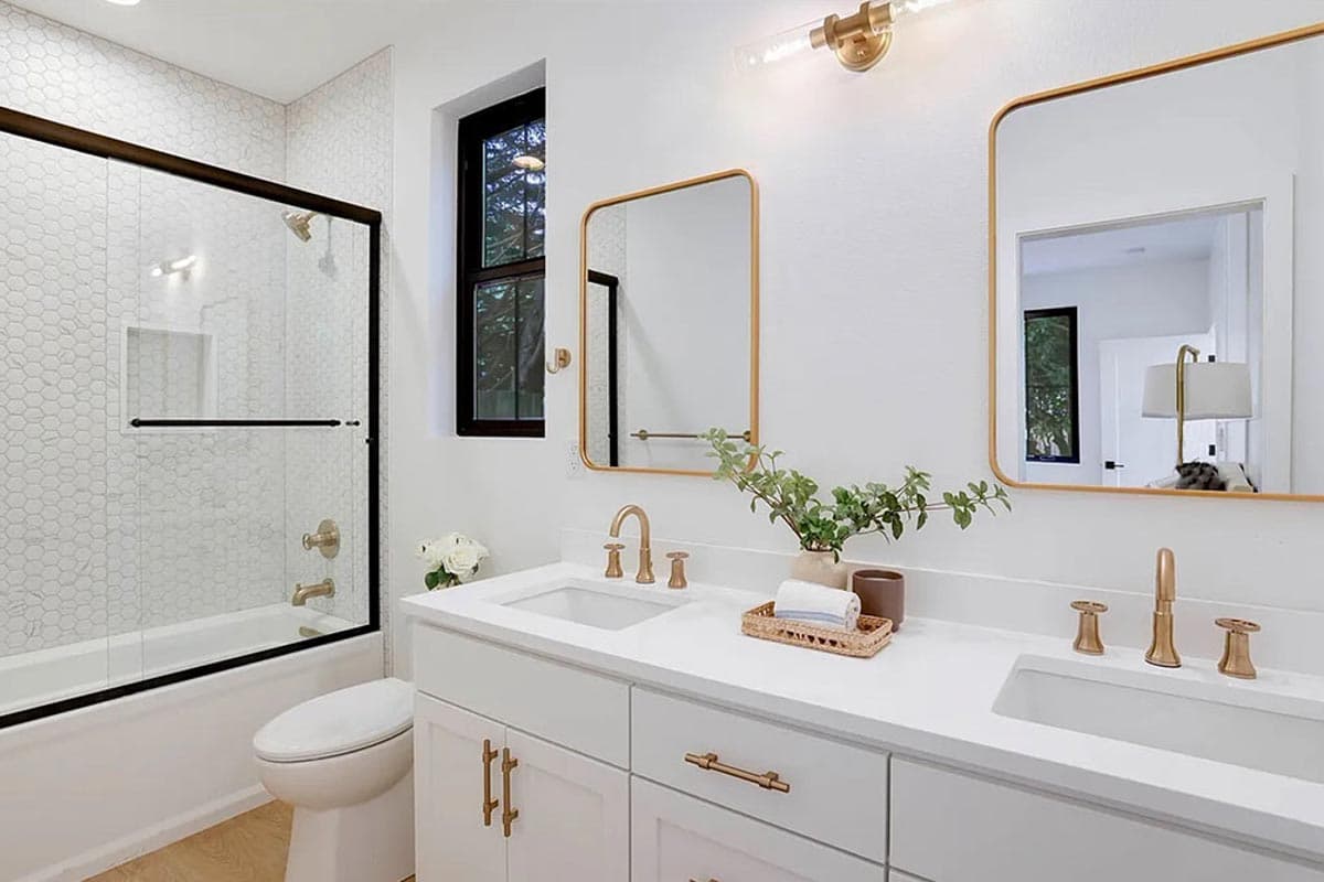 Plan 23386JD: 1200 Square Foot New American ADU with 2-Story Open Living Space Plus Loft - Image #16 - Cottage, Country, New American