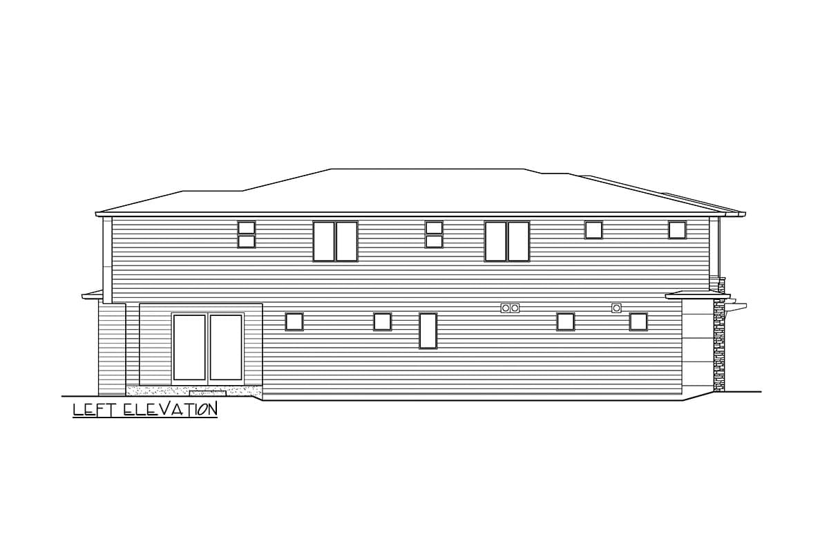 Plan 23447JD: Modern 2-Story House Plan Under 3700 Square Feet with 4 Upstairs Bedrooms - Image #40 - Contemporary, Mid Century Modern, Modern, Northwest