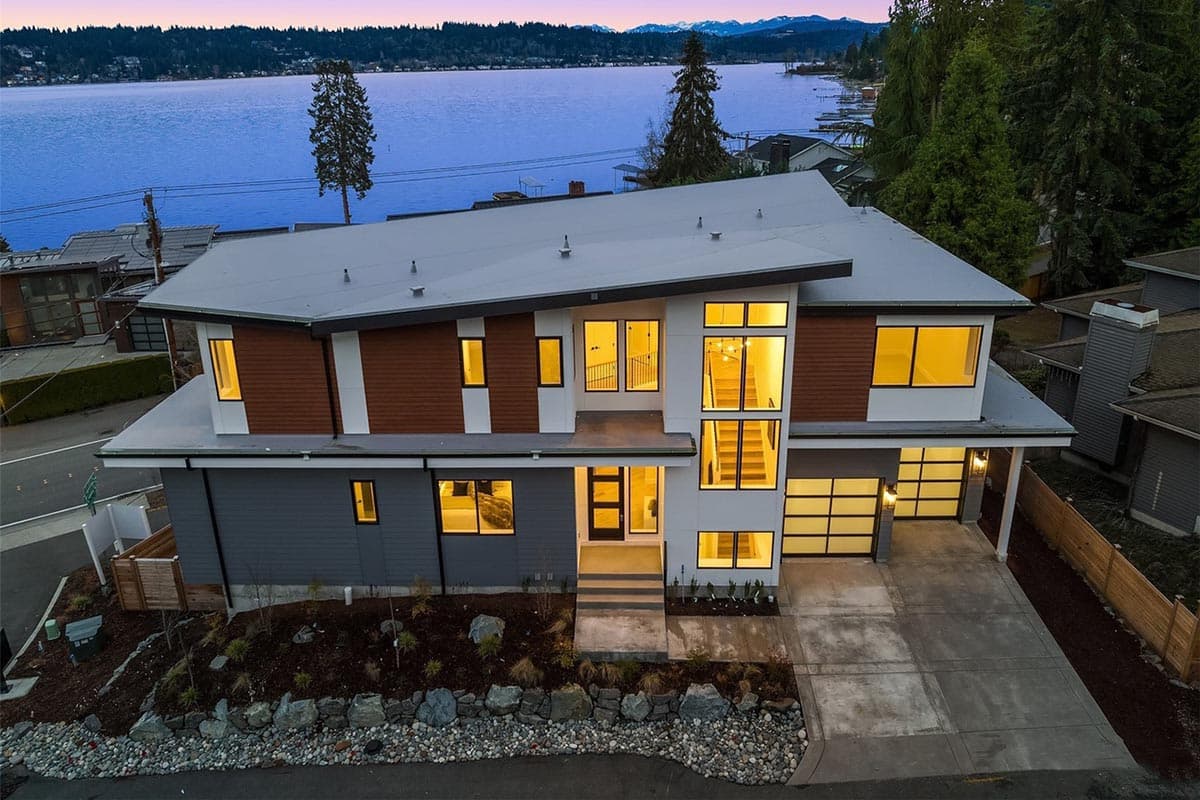 Plan 23940JD: 6 Bed Modern Home Plan for the Triangular Lot with Two Laundry Rooms  - Image #4 - Contemporary, Mid Century Modern, Modern, Northwest