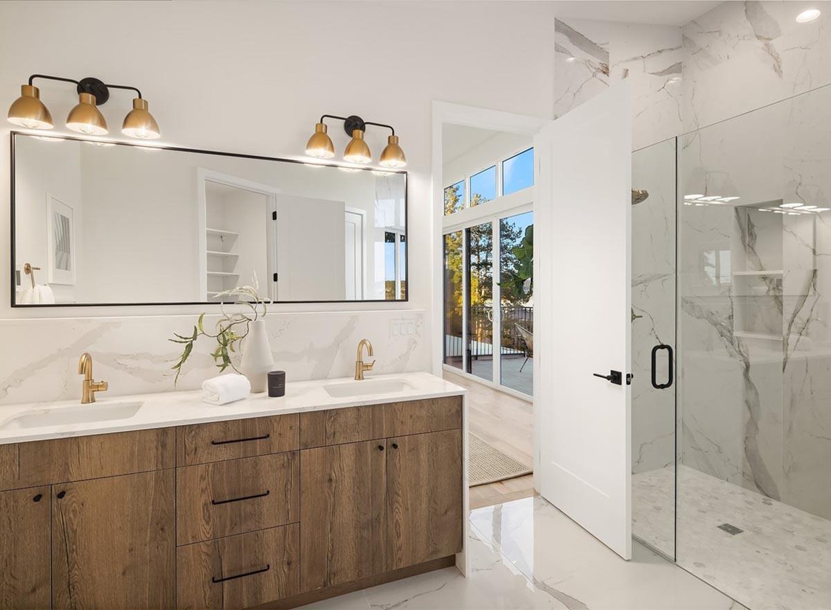 Plan 23940JD: 6 Bed Modern Home Plan for the Triangular Lot with Two Laundry Rooms  - Image #25 - Contemporary, Mid Century Modern, Modern, Northwest