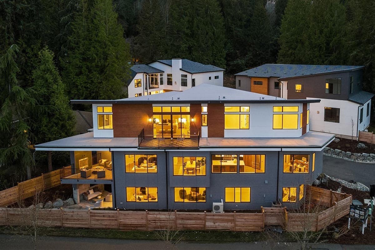 Plan 23940JD: 6 Bed Modern Home Plan for the Triangular Lot with Two Laundry Rooms  - Image #35 - Contemporary, Mid Century Modern, Modern, Northwest