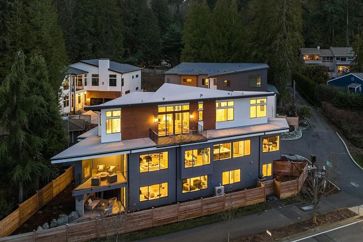 Plan 23940JD: 6 Bed Modern Home Plan for the Triangular Lot with Two Laundry Rooms  - Image #36 - Contemporary, Mid Century Modern, Modern, Northwest